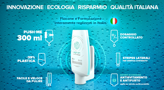 Dispenser bagno&doccia SIGNUM: innovazione, ecologia, risparmio